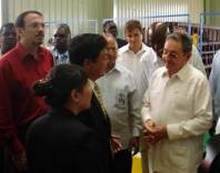 Raul Castro Tours Angola Industrial facilities